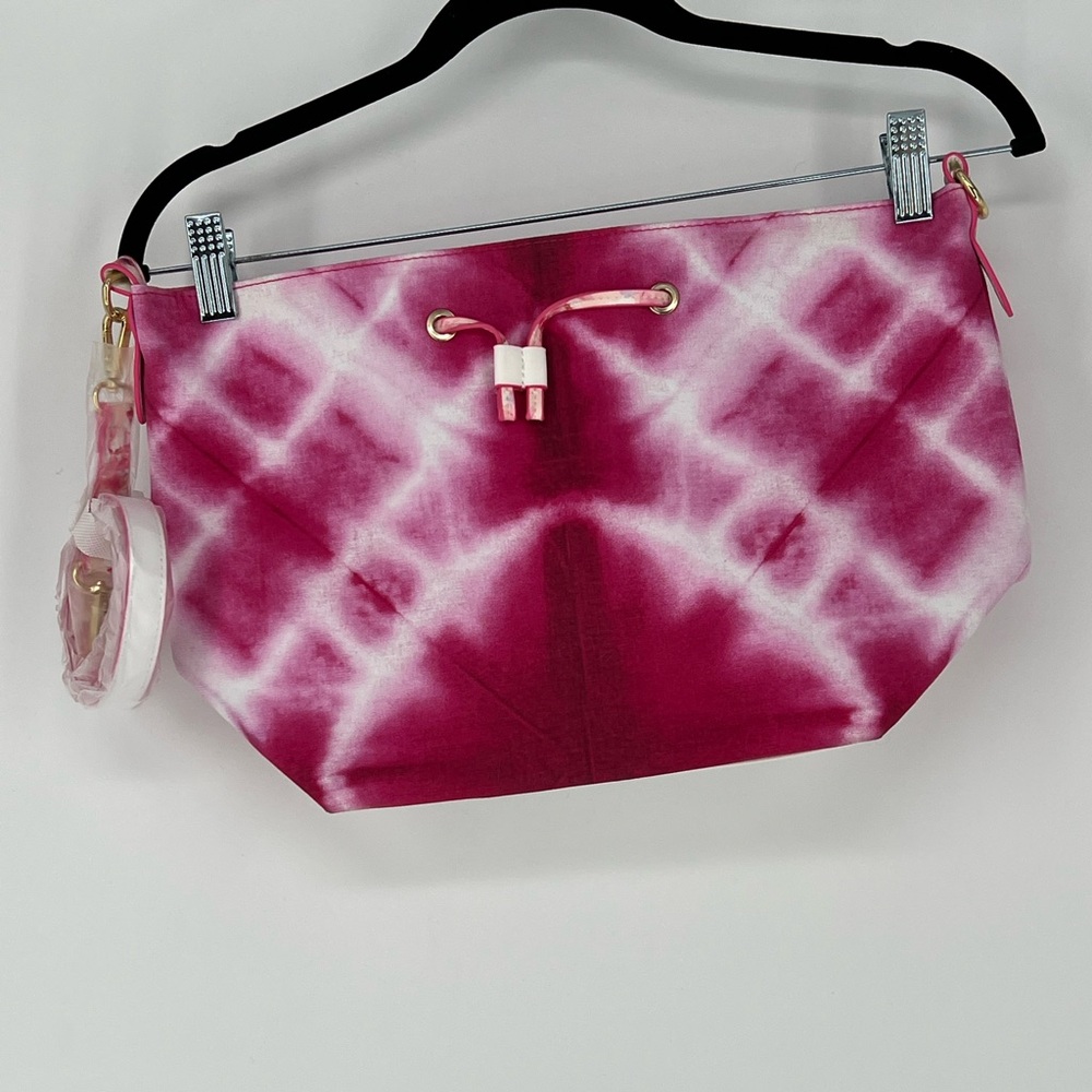 Estée‎ Lauder Pink Tie-Dye Drawstring Bag.